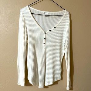 V neck, sweater like top